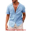 Camisas casuais masculinas Camisa de verão Camisa ao ar livre Tops de moda de moda Trendência