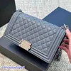 Luxury Bag Flap Boy Women Crossbody Bag Caviar Silver Hardware Handbag Large Capacity Shoulder Bag Trend Coin Purse Evening Clutch Shop Ngcv
