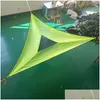 Portaledges Portable Triangle Hammock 4MX4MX4M MTI PERSON Aerial Mat Bekväm utomhus kameror Sleep Hanging Bed Drop Delivery Sports Out Otpgt