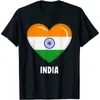 Mäns T -shirts Indian Flag DNA - Fingeravtryck - Indien T -shirt Y240509