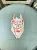 Brand kids one-pieces Swimsuit Umbrella pattern print girls swimwear size 80-150 CM Summer child Beach Bikinis Designer Children Swimwears 24May