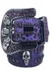 Ceinture en strass classiques de haute qualité Kor avec Owen Bling Rignestones pour Michael Woman Mens Designer ceintures comme sacs à main d'anniversaire Skull Rick Cintura Uomo9355145