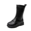Boots JGVIKOTO Fashion Winter Rubber For Girls With Front Zip Warm Cotton Kids Snow Soft Comfortable Children's
