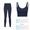 Naked Feel Yoga Set Frauen Sportanzug Fitnessstudio -Kleidungsstudientraining 2PCS High Taille Fitness Leggings+Sport BH Sport Outfit für Frau