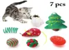 Cat Toys 7pcs Christmas Toy Set False Mice Mouse Playing Interactive Pet Chew For Cats Supplies3668675