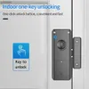 Smart Lock Tuya / ttlock Smart Invisible Door Lock Application en bois Carte IC Télécommande Déverrouillage Electronic Indoor Cambular WX