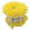Fleurs décoratives 4000pcs / lot 10 grappes 400pcs / peloton jaune longs étamines doubles / simples têtes 1 mm fleur artificielle étamine bricolage gâteau