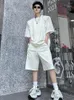 Мужские спортивные костюмы Luzhen Mesh Splicing Design Стильные короткие рукавы T
