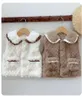 Vestes 2024 Fashion Girls Baby Fake Fur Soft Soft Vest Veste Magas Elégant Girls Germes Coton Offre d'hiver Perfets d'hiver Vêtements Enfants