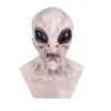 Máscaras de festa Halloween Alien Masked Costume suportsize adequado para a maioria das pessoas ET Full Face Reality adereços Q240508