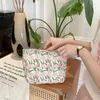 Kosmetische Taschen Tulpe Blume Frauenbeutel Fälle Vintage Blumen Damen Clutch -Geldbörsen machen lässige weibliche Reisebereich Handtaschen Handtaschen