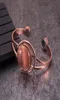 Bracelet magnétique avantages en cuivre brun cristal soleil lune cuivre bracelet magnétique arthrite santé bracelets bracelets bangles4846202