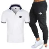 Herrspårsperioder Monogrammade Mens Tracksuit Polo Shirt + Pants Summer Tracksuit Jogging Pants Strt Wear Top Polo Shirtbusiness Menswear Y240508