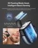 Razoras Blades Ckeyin Mini Electric Razor Mens Profissional Beard Trimmer Wet Dry 10000rpm portátil Q240508