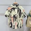 Zomerheren DRAAD SHIRTS SHIMENT TOP CASUAL Small Design High -End Gedrukt Shirt Hawaiiaans shirt met korte mouwen