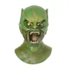 Party Masks Green Gobblin Duivel Volgelaatsmasker Latex Masque facial Halloween jeu de rôle Party Monster Kostoum Accessoires Scary Devil Children Face Maks Cos Q240508