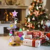 Ornement à LED acrylique arbre romantique brillant cristal de Noël artisanat artisanat batterie pour la maison de la chambre à coucher cadeau de décoration de Noël S