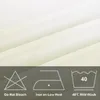 Tafeldoek 6 Pack rechthoek tafelkleed 60 x 120 inch ivoor vlekken en rimpelbestendige wasbare polyester stofafdekking