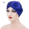 Berets Muslim Tam-O'-Shanter Women's Forehead Cross Plate Bead Caps Fashion Turban Factory Direct Sales