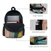 Backpack Sound Waves Minimalist Pattern nas mochilas bolsas masculinas para mulheres seu nome Escola Masculina