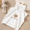 Serviettes robes bébé robe dessin animé sweats à capuche de lapin fille garçons vêtements de sommeil serviettes enfants