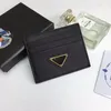 Designer Women's Mens Redition Triangle Card Holder Pursets Portefeuilles Luxurys Cuir de portefeuille vintage avec boîte Rétro de marque Wholesa 263Q