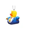 Trump Ducks Pendant Car Rear View Merror Keychains Sac Pendentifs 2d Flat acrylique Trump Hanging Ornements Party Faven Q982