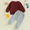 Kledingsets Peuter Baby Boy Outfit lange mouw sweatshirts broek kleding set babyjongens herfst winter 2 stks