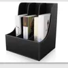 3 slots Simple Houseware Leather Vertical Desktop File Filer Organizer and Document File Stand Journal Magazine Box 2023