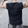 Bodybuilding Sports Tops Tops Men Gyms Fitness Workout Sans manches Male Summer Summer Loose Swirt Running Men Vest 240508