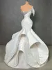Tiered Prom Custom Made Beaded Pearls Formal For Women Party 2024 Arabic Dubai Mermaid Evening Dress 0509