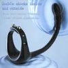 Altri oggetti di bellezza per la salute Vibratore anello del pene con anello regolabile per ritardare l'ampliamento della gomma erezione di erezione anale per il massaggio alla prostata per i maschi adulti Y240503