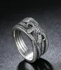 Оптовая связь- Реал 925 Silver Bow Ring Set Original Box для CZ Diamond Women Ring Rings Fashion Accessories6881525