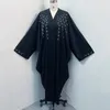Abbigliamento etnico manica pipistrello Medio Oriente Dubai Diamond ad alta temperatura sciolto di grandi dimensioni Cardigan Muslim Fashion Jalabiya per donne