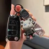 Ключ автомобиля Новый TPU Car Flip Key Cover Fob fob для Hyundai Solaris Elantra Tucson Kona I40 i30 i35 Genesis Santa Fe Azera Holder Shell T240509