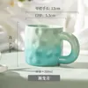 Canecas gradiente de colorido de colorido xícara de cerâmica casal casal de chá de chá de café aquático