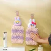 Serviettes robes chenille douces serviettes de main suspendues drague animale drôle animal enfant serviette de main de séchage bouffante absorbante en micro-toilettes en microfibre