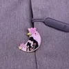 Moon Anime esmalte os broches personalizados jóias de crachá de lapela para amigos presentes