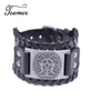 Bracelets de charme marque de l'équipe Easy Buckle large en cuir arbre de vie de la vie triple lune bracelet pentagram wiccan amulet mteen bang4249321