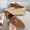 loro schoenen loro piano schoenlekdetectie handgemaakte loro pianaa pure originele ronde hoofd schapenvacht comfortabele platte zachte zool seizoensgebonden paar schoenen heren schoenen