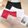 Potte de femmes Hollow Imprimé Soft Briefs Sexy Sexe serrée haute lingerie pour femmes sous-vêtements fraîches d'été respirant