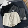 Dames shorts vrouwen sport stijlvolle zomer met trekkoord taille zakken voor strandsport yoga a-line casual