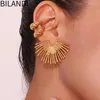 Boucles d'oreilles Stud Jewelry 925 Silver Needle Geometric Metal for Women Party Gifts Exaggerative Ear Accessoires 2024 Tendance