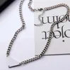 Men Black Blanc Luxury Collier Triangle Letter Pendant Collier Brand Designer Fashion Hip-Hop Bijoux en acier en acier Titanium Chaîne Unisexe Gift