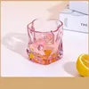 Water Bottles 200ml Irregular Cup Twist Glass Mug Korean INS Transparent Whiskey Waterbottle Coffee Origami Milk Lead-free