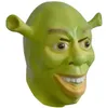 Maski imprezowe Zielone Shrek LaTex Maska Rękawiczki filmowe RPG-RPA RPA DORODZICIE Maski dla zwierząt dla zwierząt Maski Halloweenowe sukienki Fancy Balls Q240508