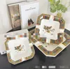 Fashion Unique Octagonal Ceramic Matu Ashtray Creative Living Room Decoration Ashtray Gift