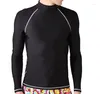 Swimwear's Swimwear Rash Guard Protection Sun Protection Diving Maniche lunga costume da bagno di alta qualità Lycra Rashguard per uomini Mera di surf Shirt 6 Colori