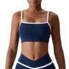 Lu Bra Yoga Align Tank Top Ing Kontrastfarbe Nackt Yoga Bra enge sportliche Unterwäsche Schockdicht schnell trocknend fien kleider top Frauen