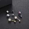 Połączenie pępka mvjk 1pc f136 Titanium Belly Button Pierścień pępka nombril przebijanie cz brzucha seksowna kobieca pierścień brzucha biżuteria Ombligo D240509